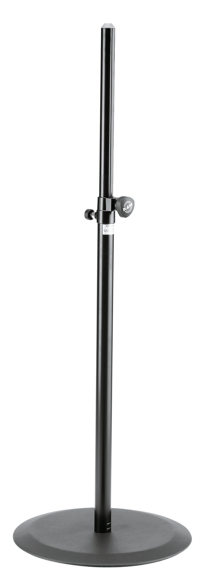 K&M 26735 Speaker Stand w/Round Base - Black - Single