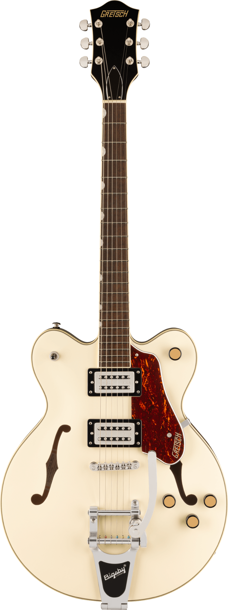 Gretsch G2622T Streamliner Center Block Double-Cut w/Bigsby - Laurel Fingerboard - Broad’Tron BT-3S Pickups - Vintage White