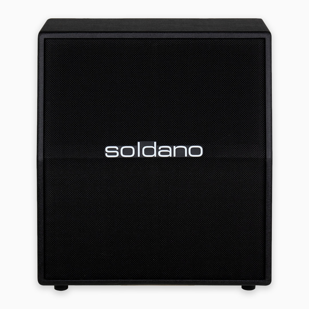 Soldano 2x12" Vertical Cab - Black Tolex / Black Grille