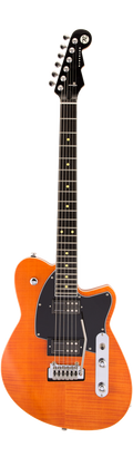 Reverend Reeves Gabrels Signature - Satin Orange Flame Maple EB