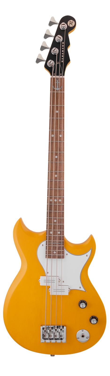 Reverend Mike Watt Wattplower Short-scale 4-String Bass - Satin Yellow