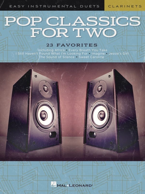Pop Classics For Two Easy Instrumental Duets Clarinet