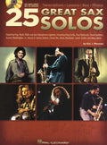 25 Great Sax Solos Tenor Alto Or Bar Sax Bk/Cd