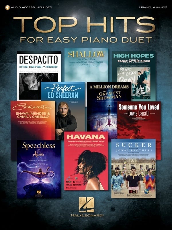 Top Hits For Easy Piano Duet Bk/Ola