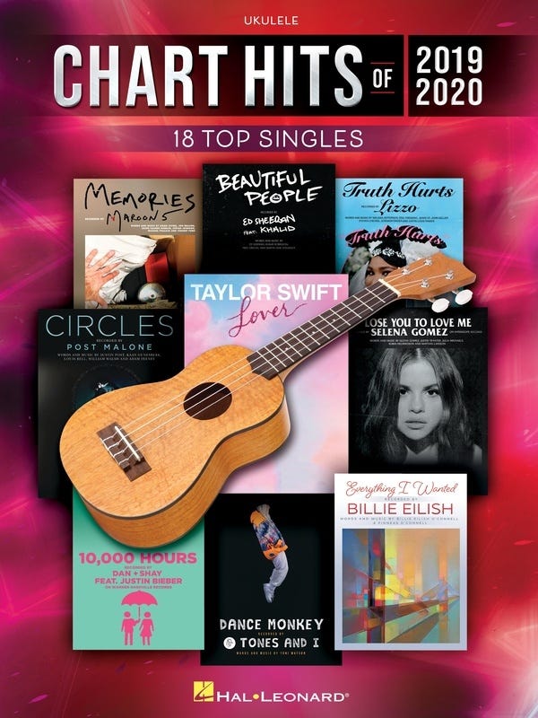 Chart Hits Of 2019-2020 For Ukulele