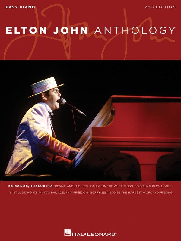 ELTON JOHN ANTHOLOGY EASY PIANO 2ND EDITION