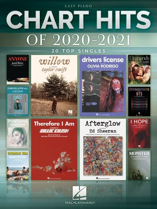 Chart Hits Of 2020-2021 For Easy Piano