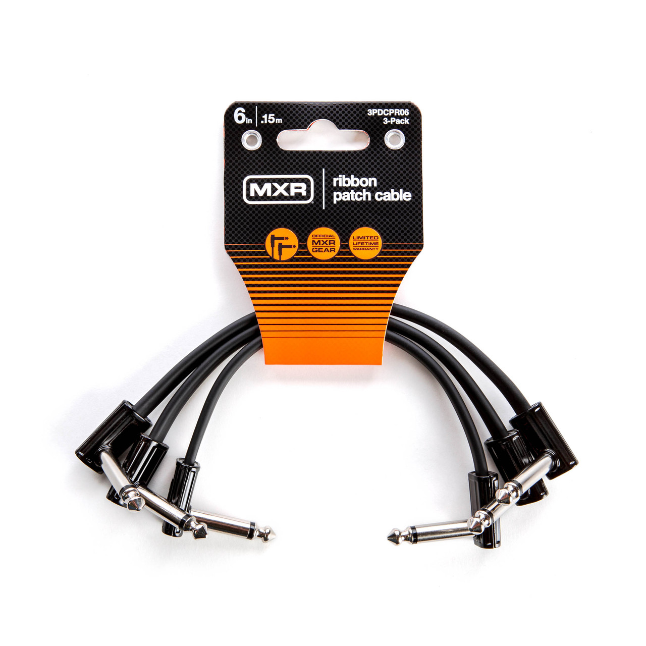MXR Ribbon 1/4" Patch Cable 3-Pack - 6in (3PDCPR06 )