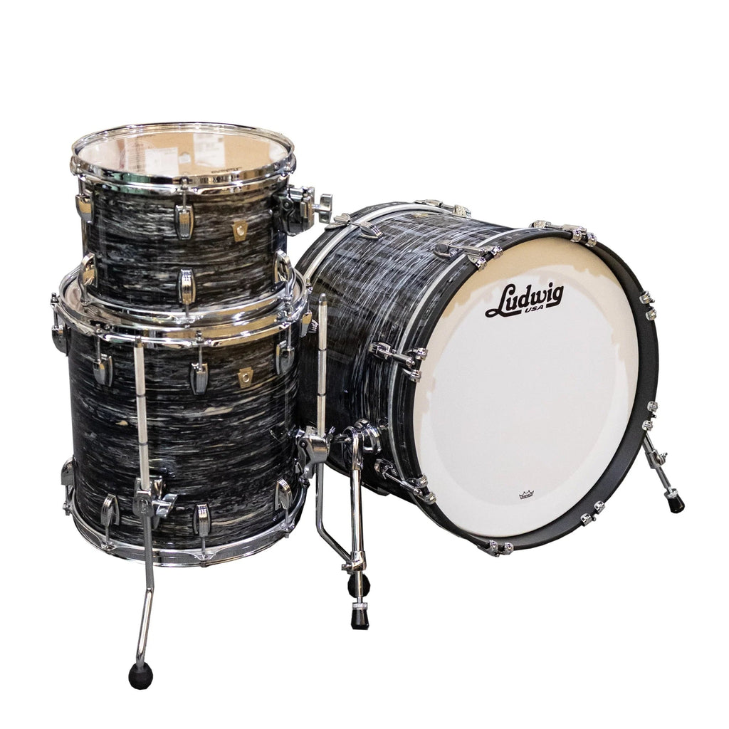 Ludwig Classic Maple Downbeat 20" 3pc Shell Pack - Vintage Black Oyster