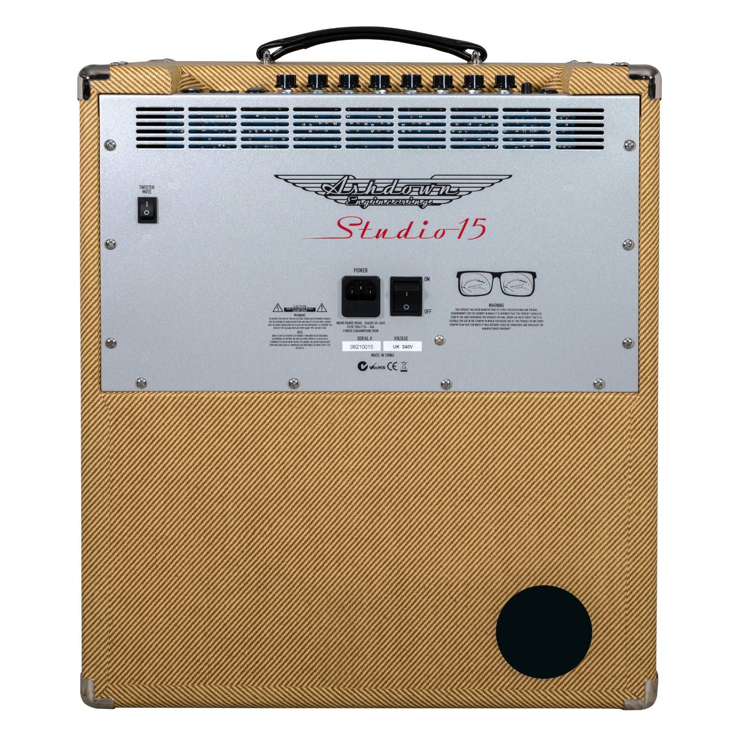 Ashdown Studio 15 Lightweight 300w 15" Bass Combo - Tweed