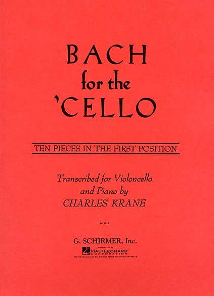 Bach For The Cello 10 Pieces In The 1St Postion
