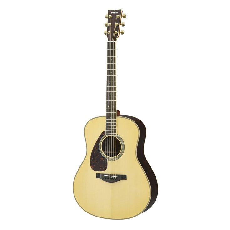Yamaha LL16NTL Jumbo Acoustic Electric Guitar w/Hard Bag - Natural (Left Handed)