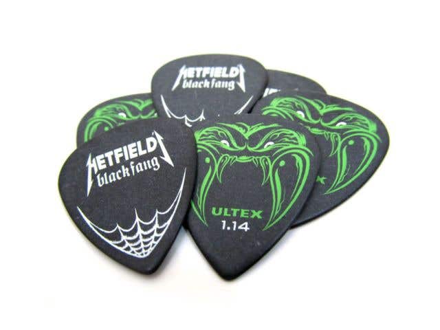 Dunlop Hetfield Black Fangs Picks 6 Pack - 0.73 mm