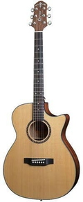 Crafter TE 6N Acoustic Electric Guitar - Solid Engelmann Spruce / Mahogany