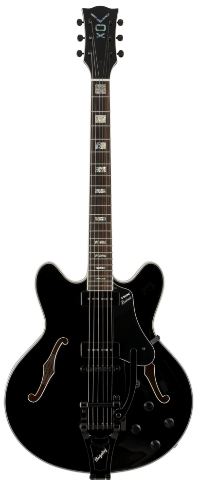 Vox Bobcat V90 Bigsby w/Case - Jet Black