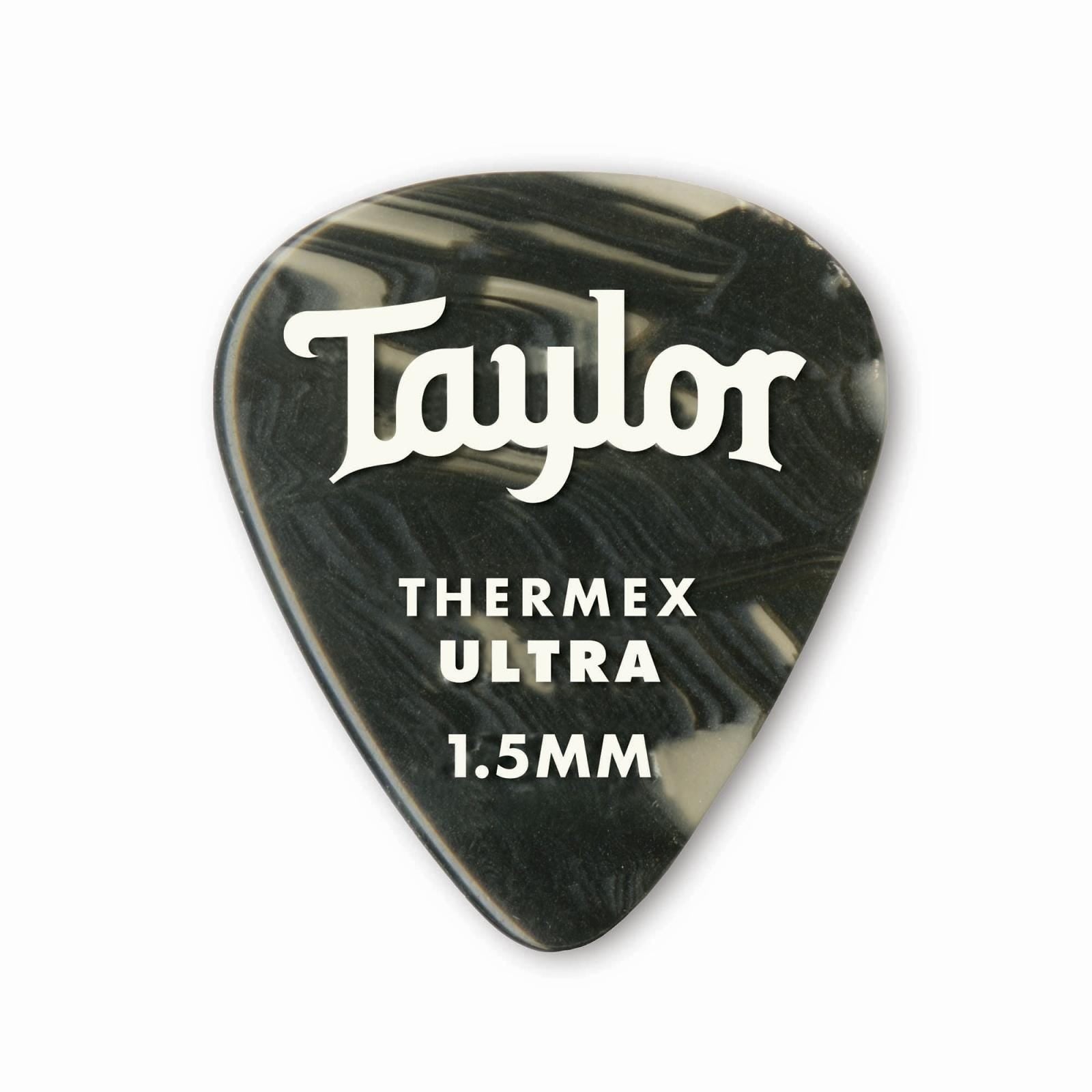Taylor Prem351 Thermex Ultrapicks - Black Onyx - 1.50mm (6pk)