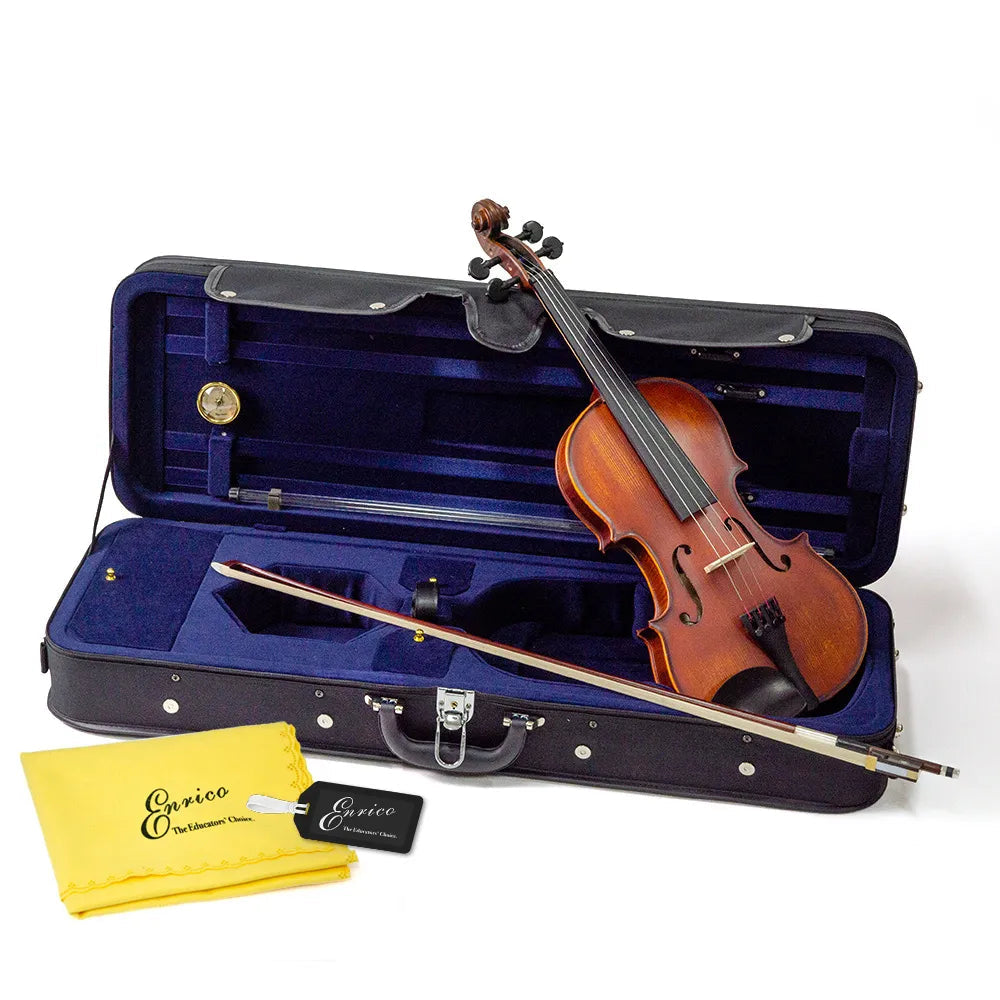 Enrico Student Advanced Violin Outfit 4/4 - Includes Professional Setup