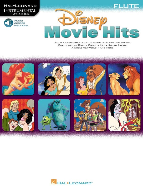 Disney Movie Hits Bk/Cd Flute