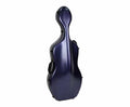 HQ POLYCARBONATE CELLO CASE 4/4 BRUSHED BLUE 4KGS