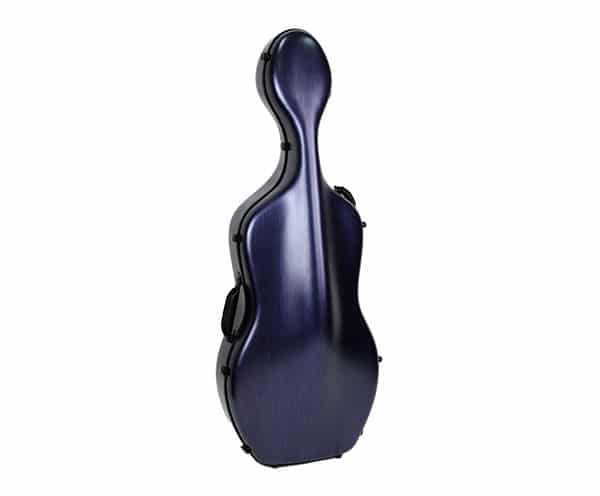 HQ POLYCARBONATE CELLO CASE 4/4 BRUSHED BLUE 4KGS