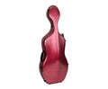 HQ CELLO CASE 4/4 WITH WHEELS - BRUSHED RED
