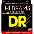 DR Strings 'Hi Beam' Stainless Steel 5-String Bass Set - 45-130 (XL Scale)