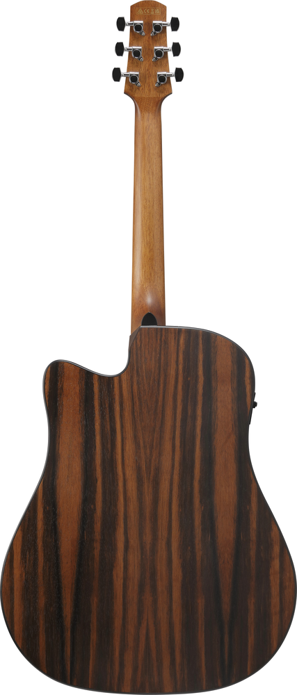 Ibanez AAD70CE Acoustic Guitar - Transparent Charcoal Burst Low Gloss top / Natural Open Pore back and sides