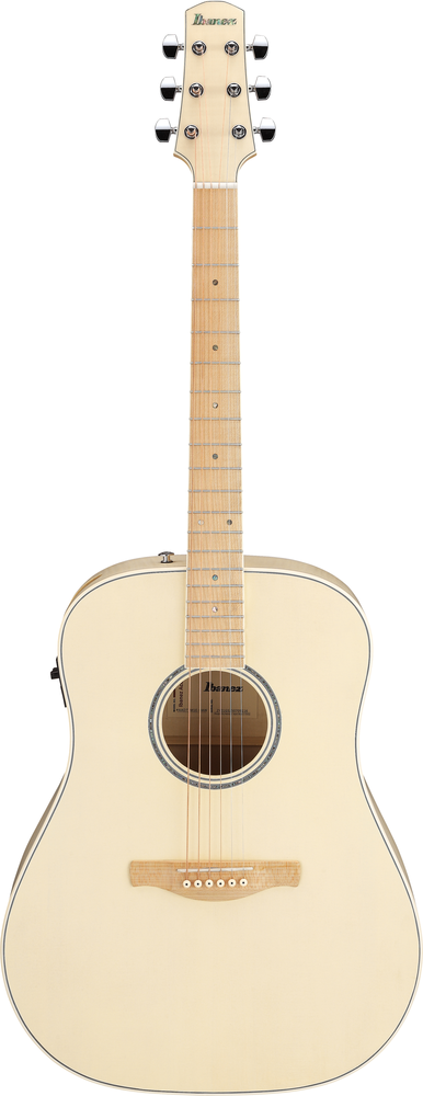 Ibanez AAD77M1E Acoustic Guitar - Open Pore Antique White