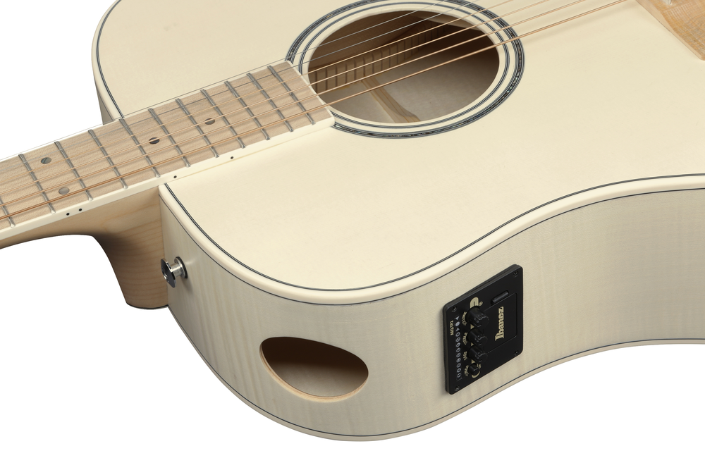 Ibanez AAD77M1E Acoustic Guitar - Open Pore Antique White