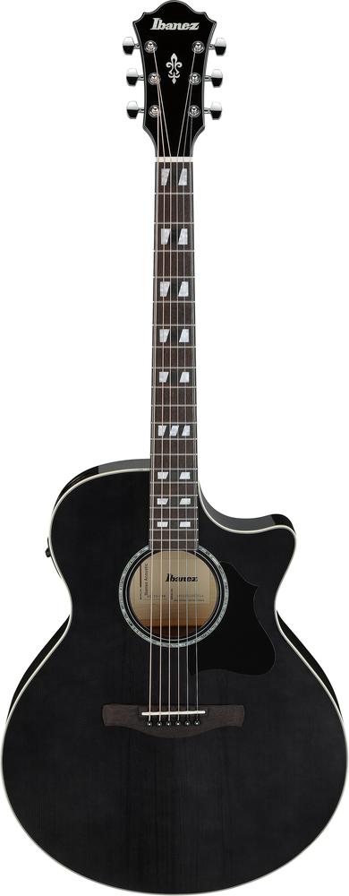 Ibanez AE170 Acoustic Guitar - Transparent Black High Gloss