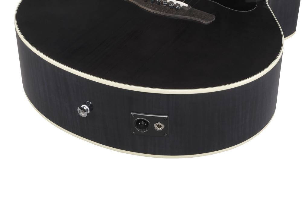 Ibanez AE170 Acoustic Guitar - Transparent Black High Gloss