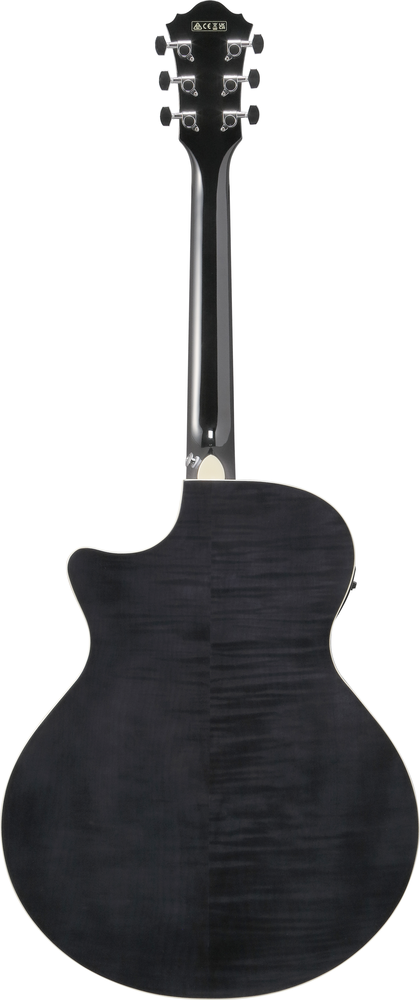 Ibanez AE170 Acoustic Guitar - Transparent Black High Gloss