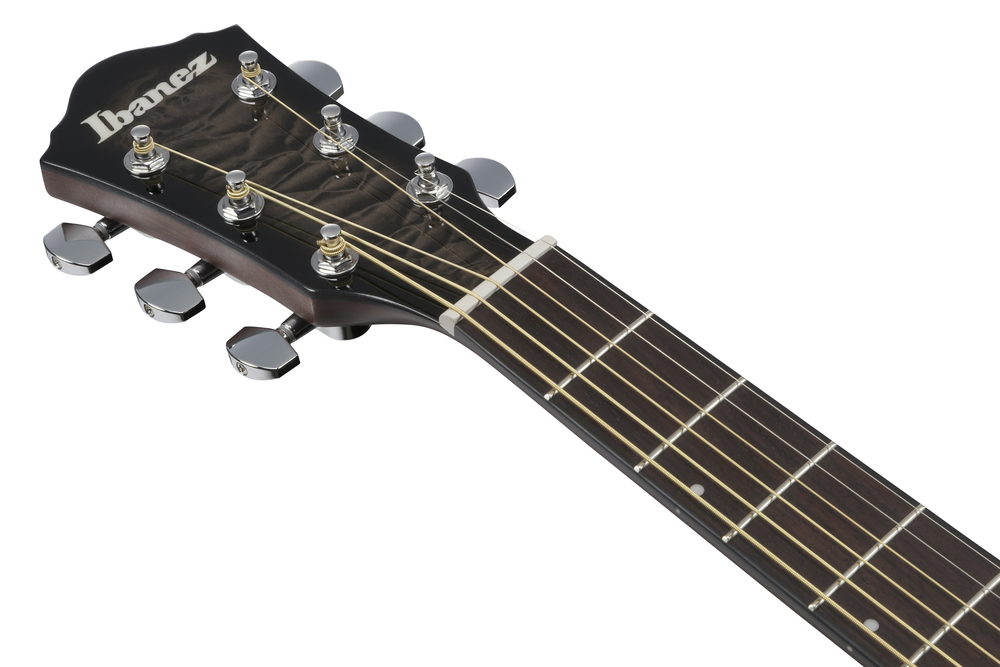 Ibanez AEWC16QA Acoustic Guitar - Transparent Black Sunburst High Gloss top / Natural High Gloss back and sides