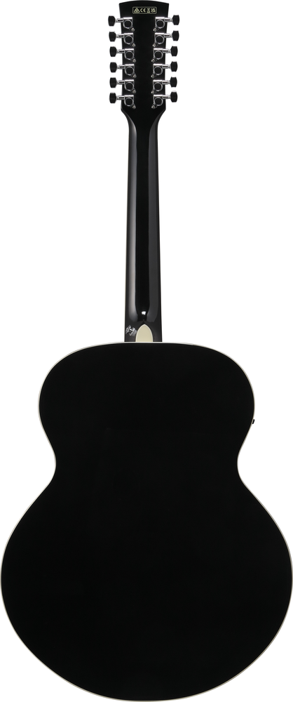 Ibanez AJ7012M1E 12-String Acoustic Guitar - Black High Gloss