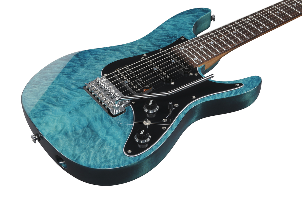 Ibanez AZ447P1QM 7-String Electric Guitar -  Cosmic Blue
