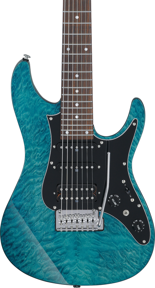 Ibanez AZ447P1QM 7-String Electric Guitar -  Cosmic Blue
