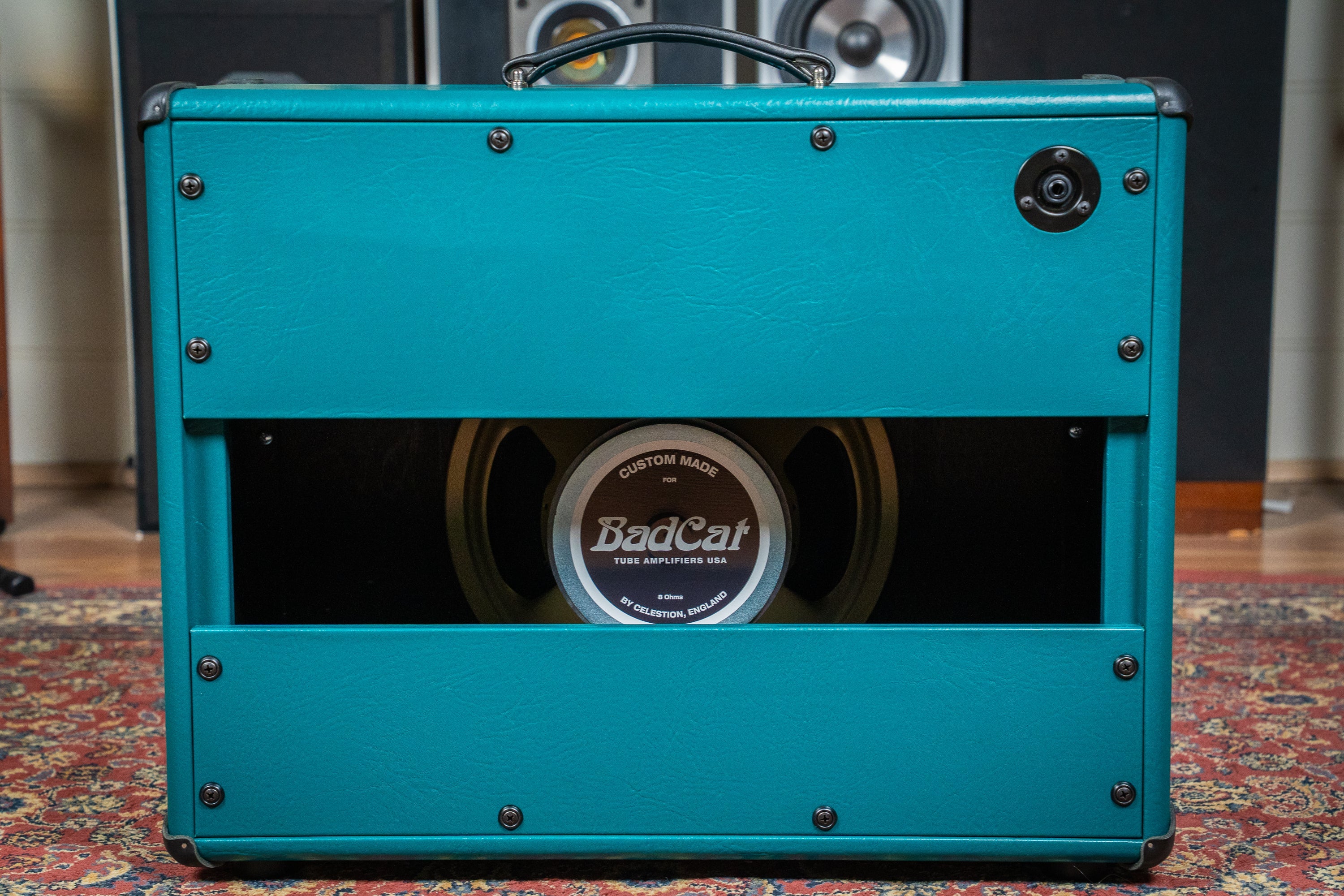 Bad Cat CUSTOM Era 30 1x12" Guitar Cab - Antique Green / Gold Piping
