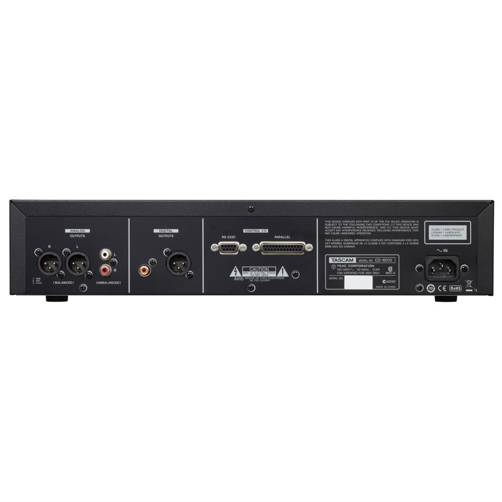Tascam CD-6010 Rackmount CD Player for Broadcast