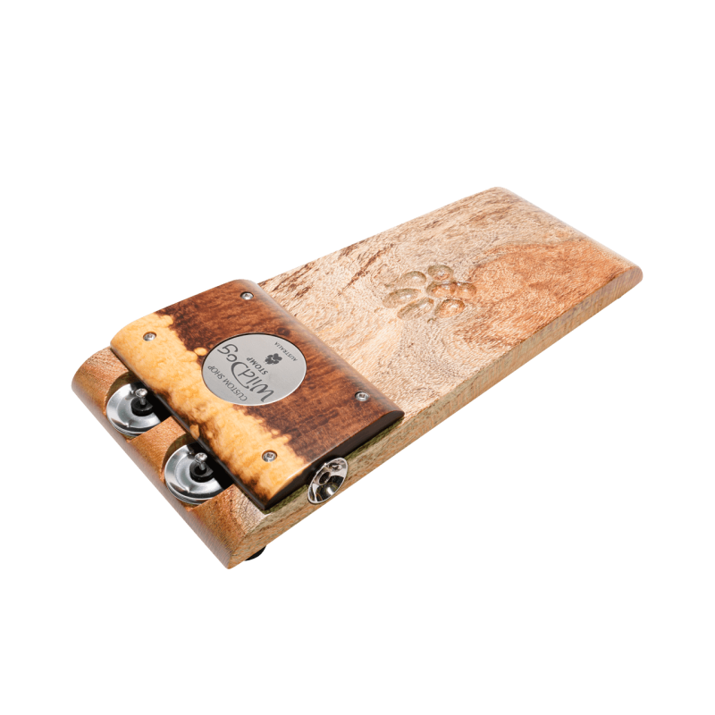 Wild Dog CUSTOM SHOP Stomp-Box w/Jingles - Figured / Exotic Hardwood Timbers