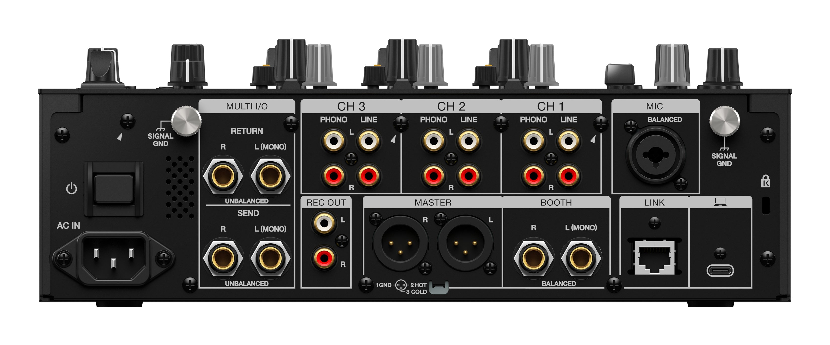 AlphaTheta DJMV5 3-channel professional DJ mixer