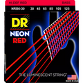 DR NRB6-30 6-string Bass Guitar Strings - Red - 30-125