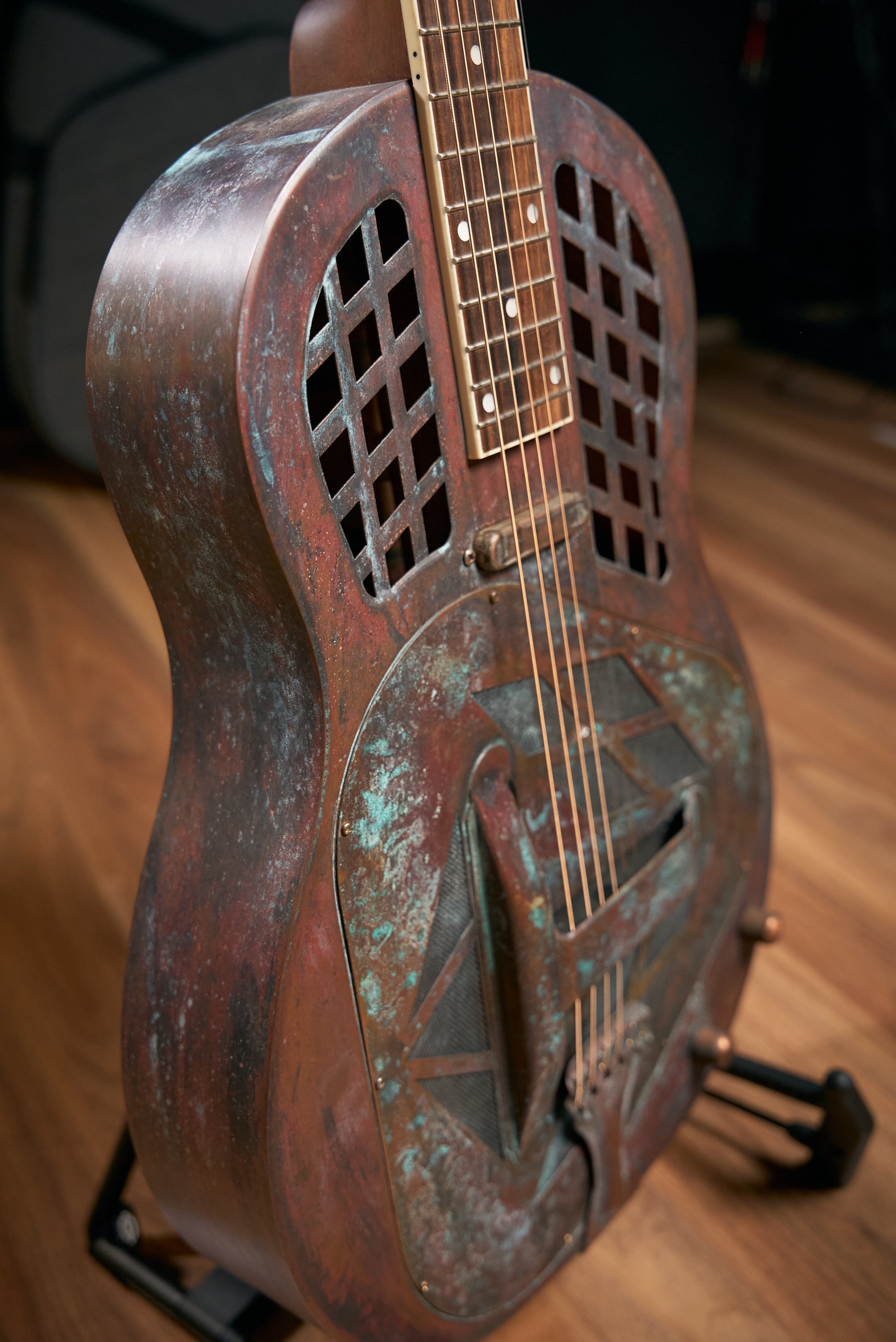 Bourbon Street BSR-3C-CR Tricone Resonator w/Case - Copper Rust - Pre-Owned