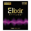 Elixir Attune Phosphor Bronze Strings - Custom Light 11-52