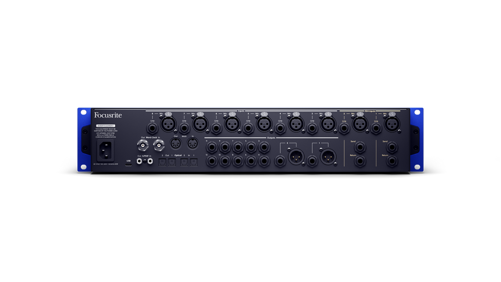 Focusrite ISA C8X USB-C Audio Interface w/2 built-in ISA Preamps