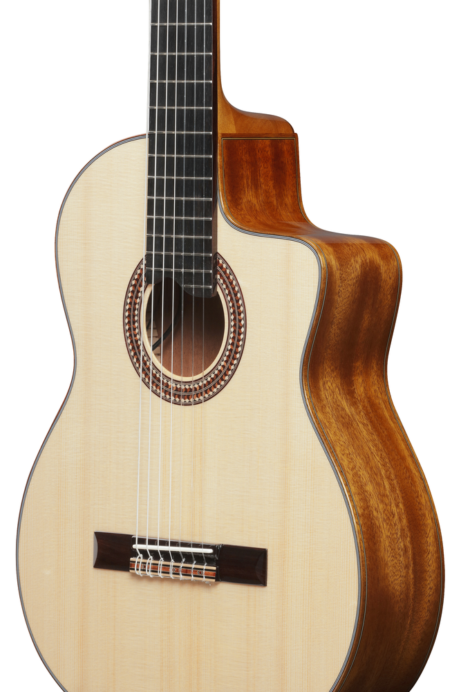 Ibanez GA3007CE 7-String Nylon String Guitar -  Natural High Gloss