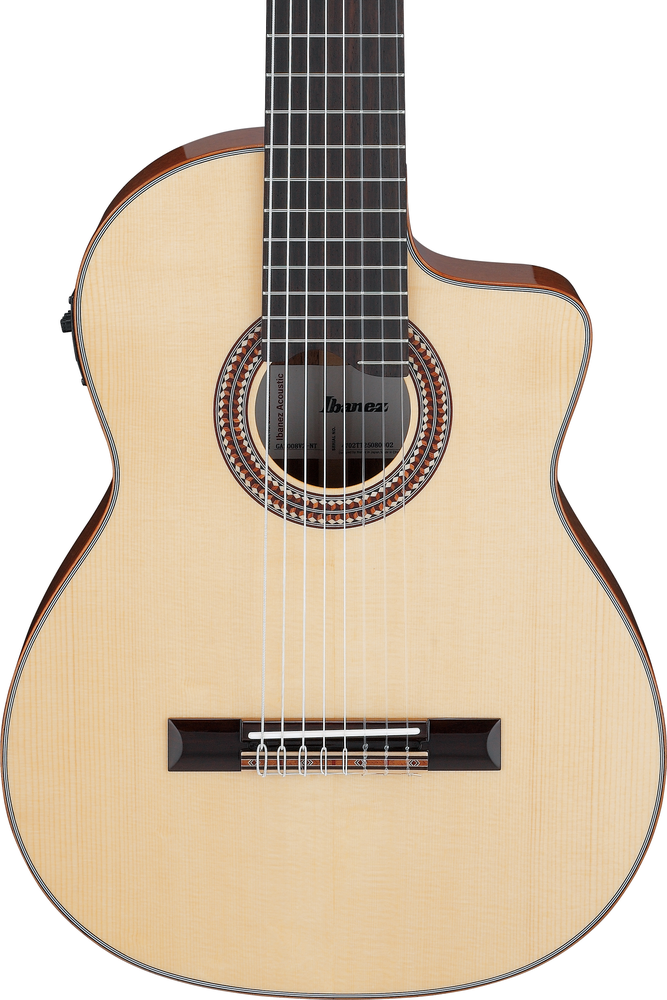 Ibanez GA3008CE 8-String Nylon String Guitar - Natural High Gloss