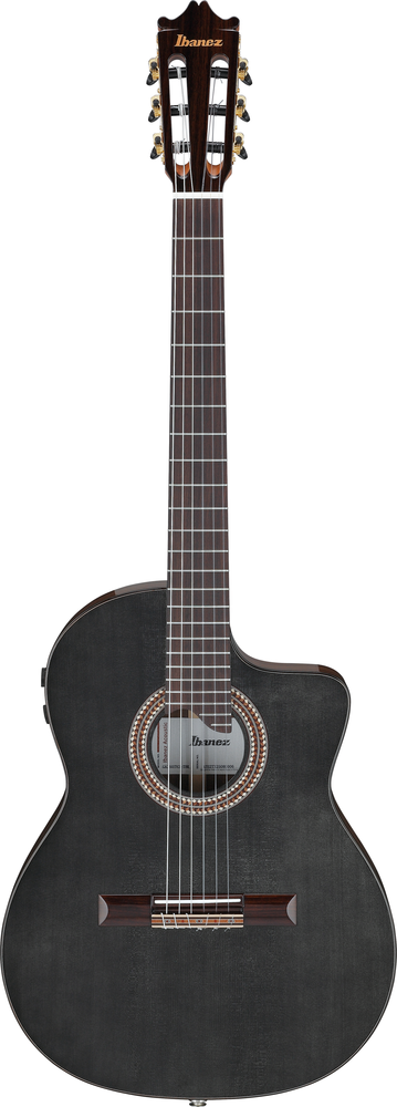 Ibanez GA360TCE Nylon String Guitar -  Transparent Black High Gloss