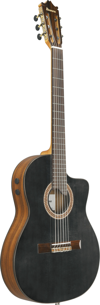 Ibanez GA360TCE Nylon String Guitar -  Transparent Black High Gloss