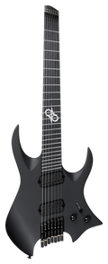 Solar H2.7C Headless 7-String Electric Guitar - Carbon Black