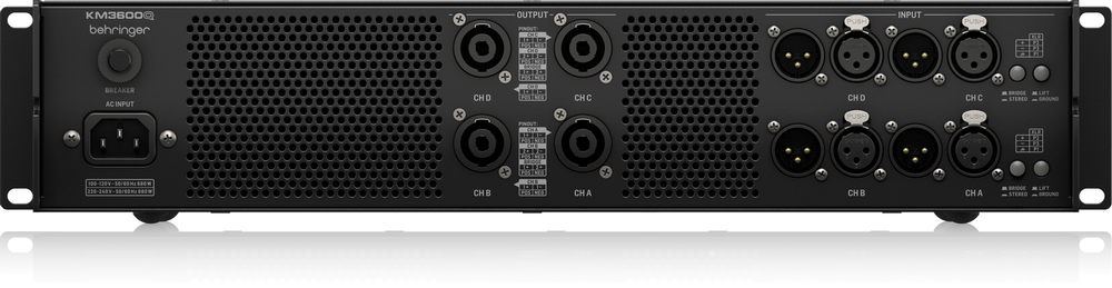 Behringer KM3600Q 4-channel Power Amplifier